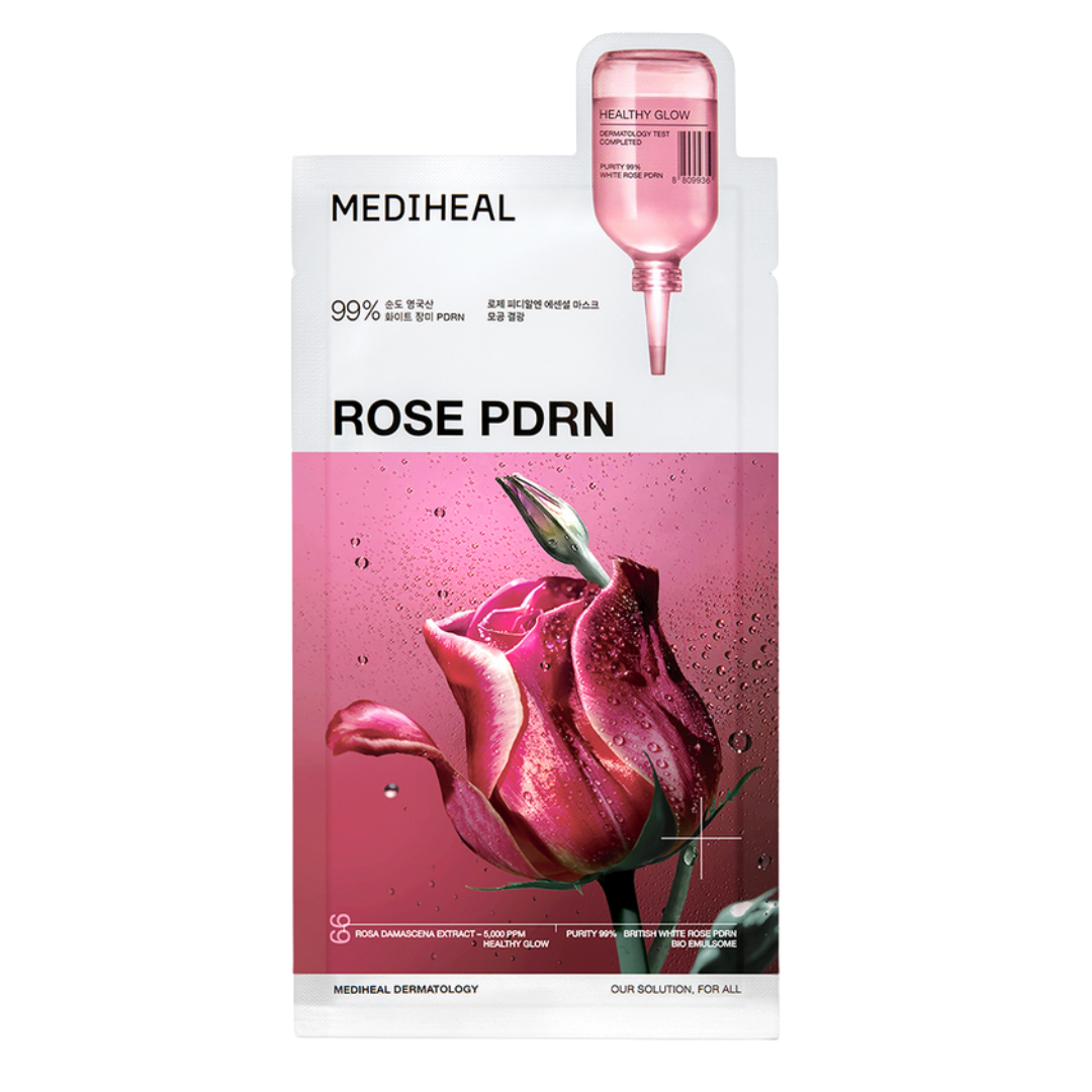 MEDIHEAL British White Rose PDRN Essential Mask Sheet Bio Emulsome 1 Pc