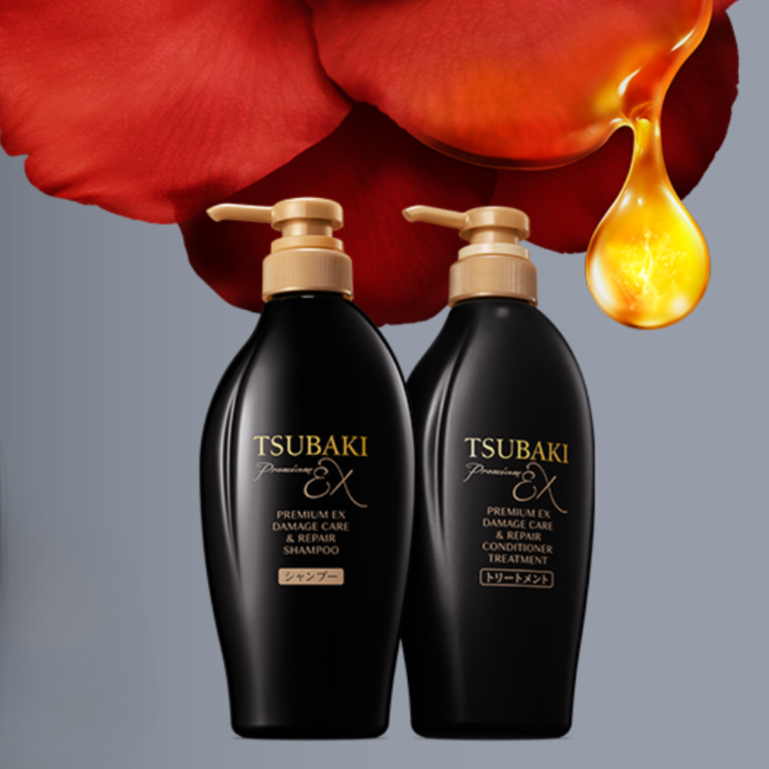 Shiseido Tsubaki Premium EX Damage Care &amp; Repair Shampoo &amp; Conditioner Set 2x400ml